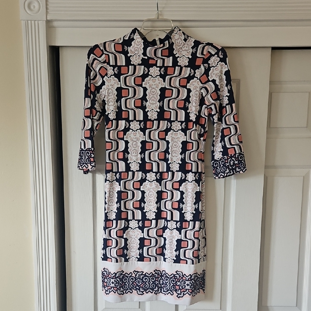 Elegant Geometric Patterned Dress